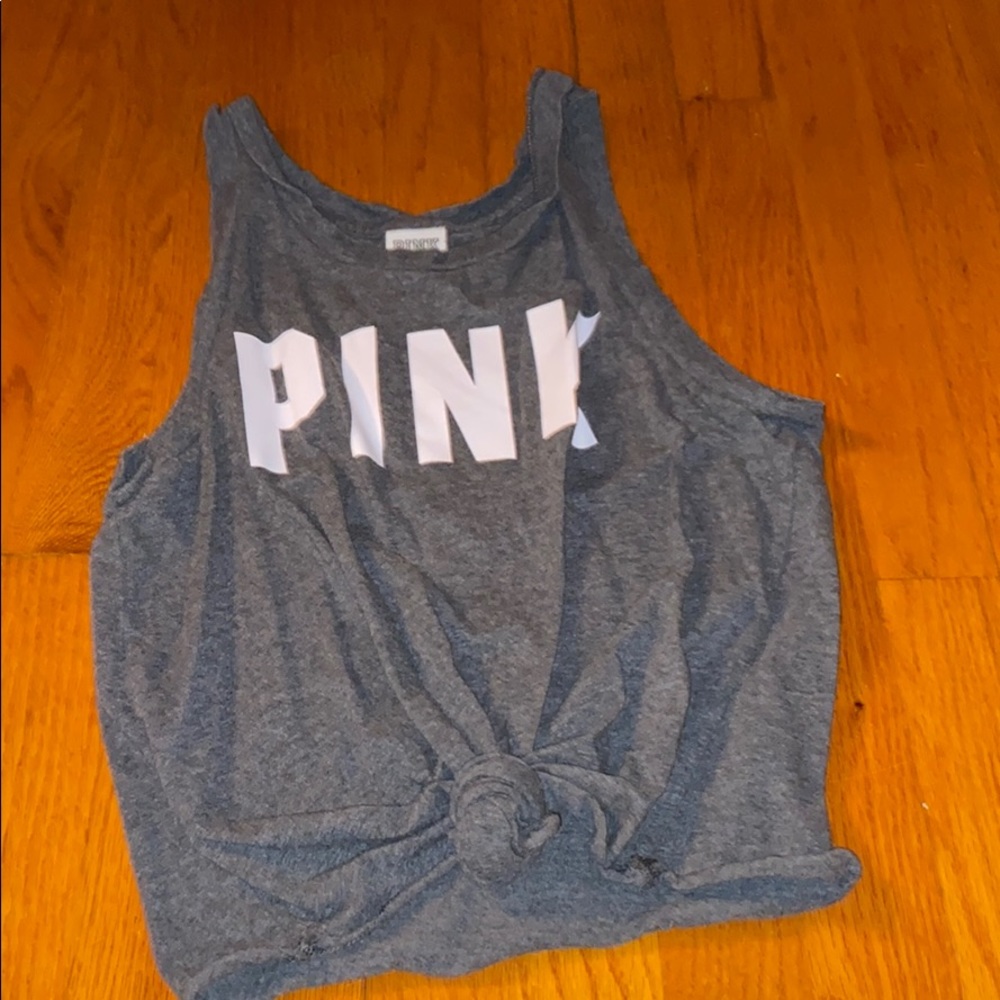 vs pink tied tank top✨